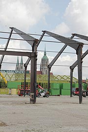 Oktoberfest-Aufbau auf der Theresienwiese am 15.07.2019 (©Foto: Marikka-Laila Maisel)